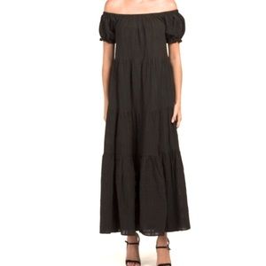 Young, Fabulous, & Broke (YFB) Black Off-the-shoulder Dress